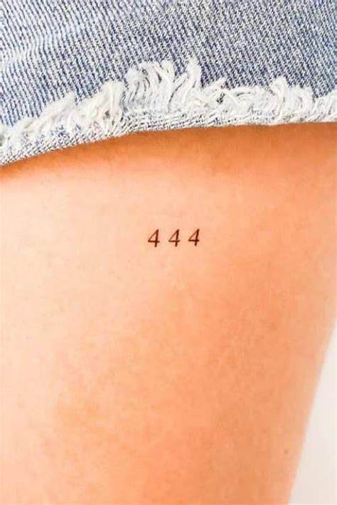 444 tattoo|Understanding The 444 Tattoo: Origin, Significance, And Who。